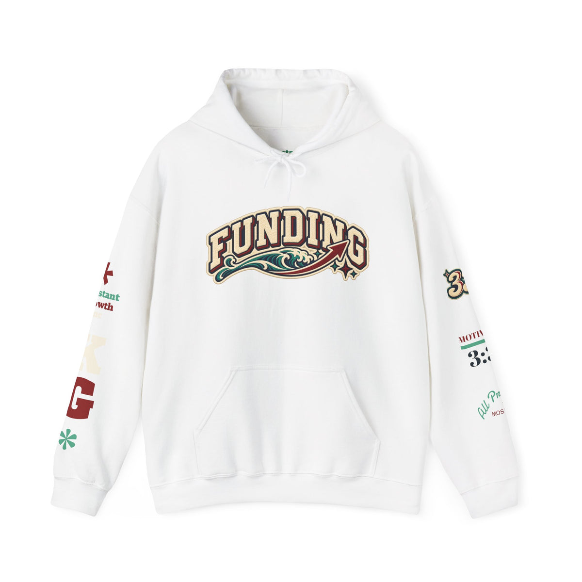 Funding Crewneck Hoodie — "Clean Build Fund" Graphic Pullover Printify