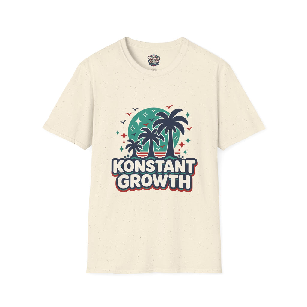 Konstant Growth Palm Tree T‑Shirt — Tropical Motivational Graphic Tee