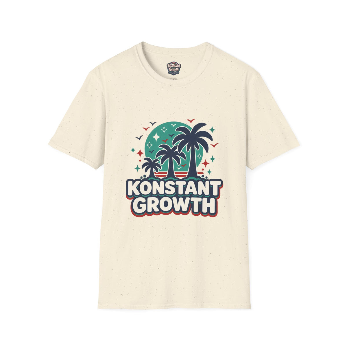 Konstant Growth Palm Tree T‑Shirt — Tropical Motivational Graphic Tee