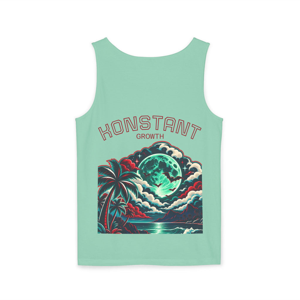 Konstant Growth tropical moon illustration Tank Top | motivational graphic