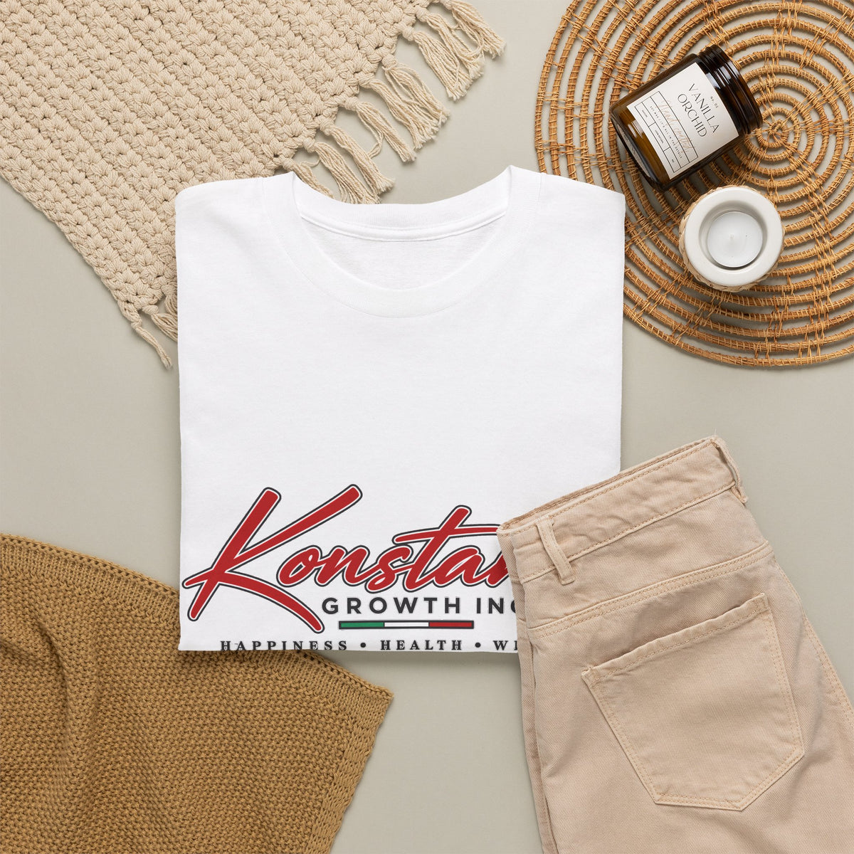 Konstant Growth Inc. Tee — Retro Car & Palm Beach Graphic T-Shirt