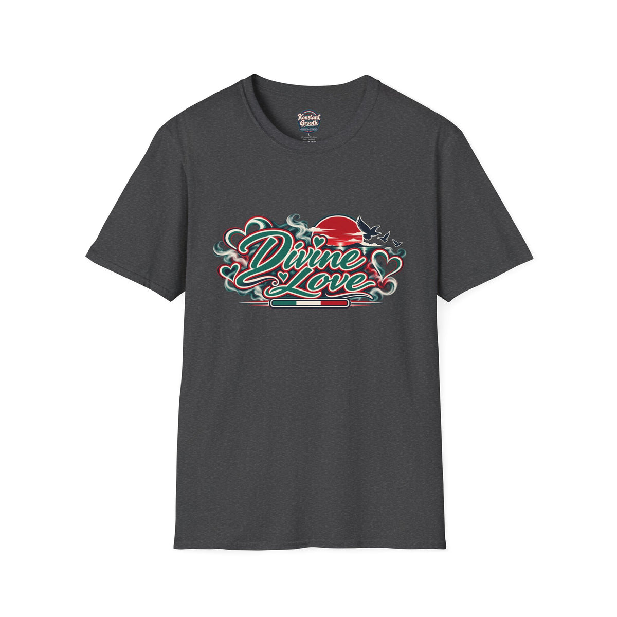 T-Shirt — Divine Love Graphic Tee (Abraham & Sarah Illustration) Printify