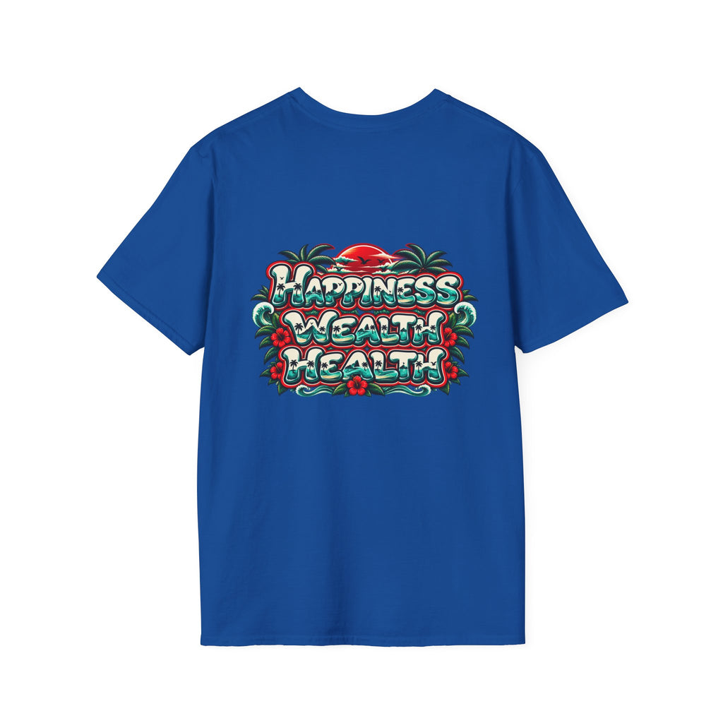 Konstant Growth 'Happiness Wealth Wealth' Graphic T-Shirt