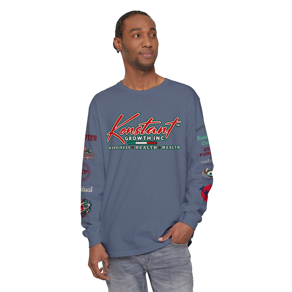 Konstant Growth Long Sleeve T-Shirt — Tropical Palm Surf Graphic