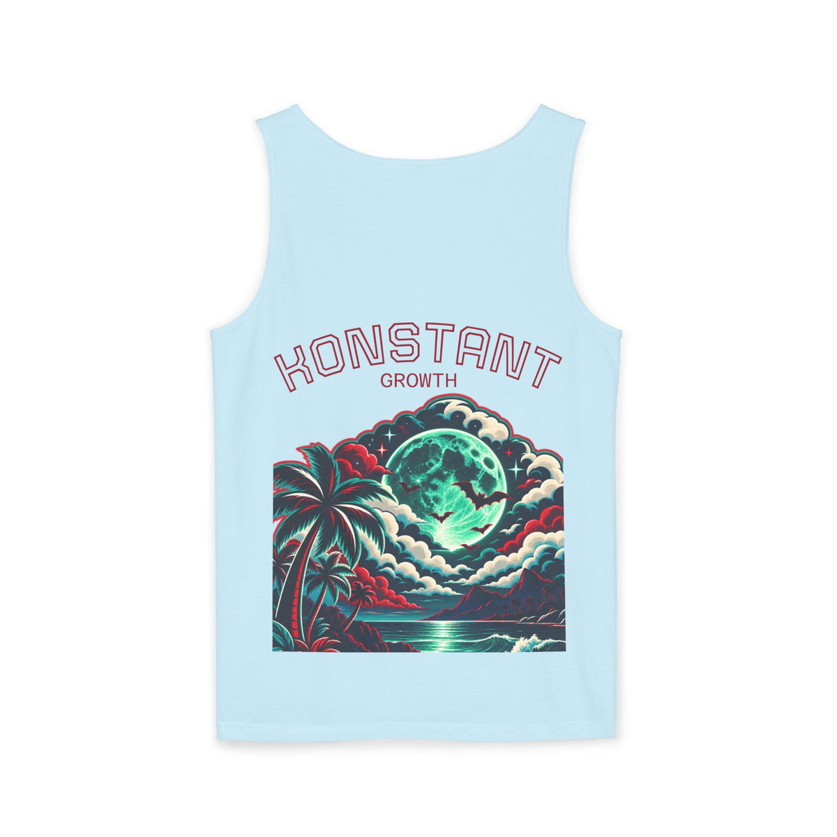 Konstant Growth tropical moon illustration Tank Top | motivational graphic