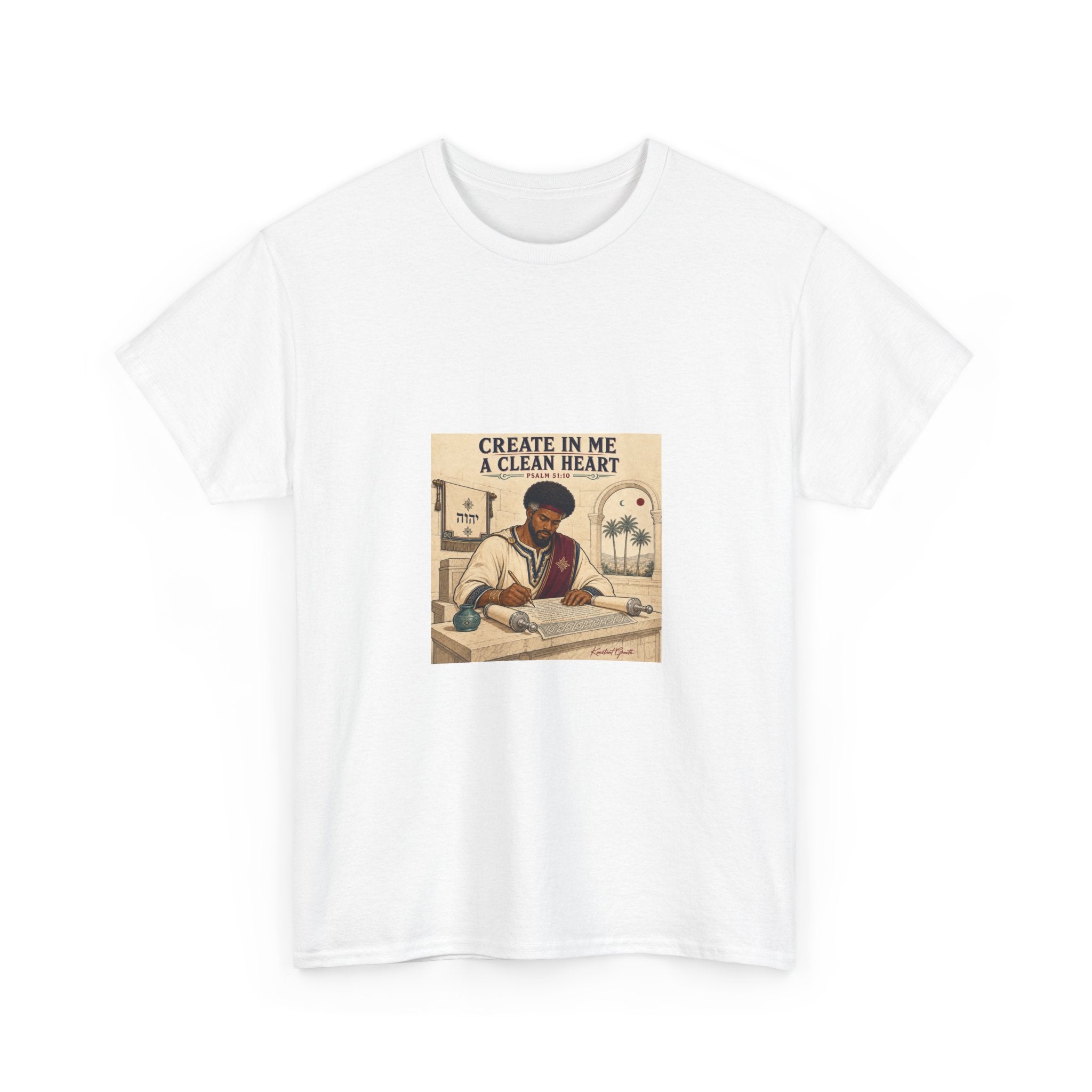 Create in Me a Clean Heart — David Collection Heavy Cotton Tee