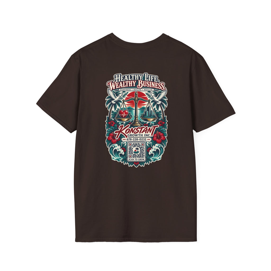 Konstant Growth 'Healthy Life, Wealthy Business' T-Shirt