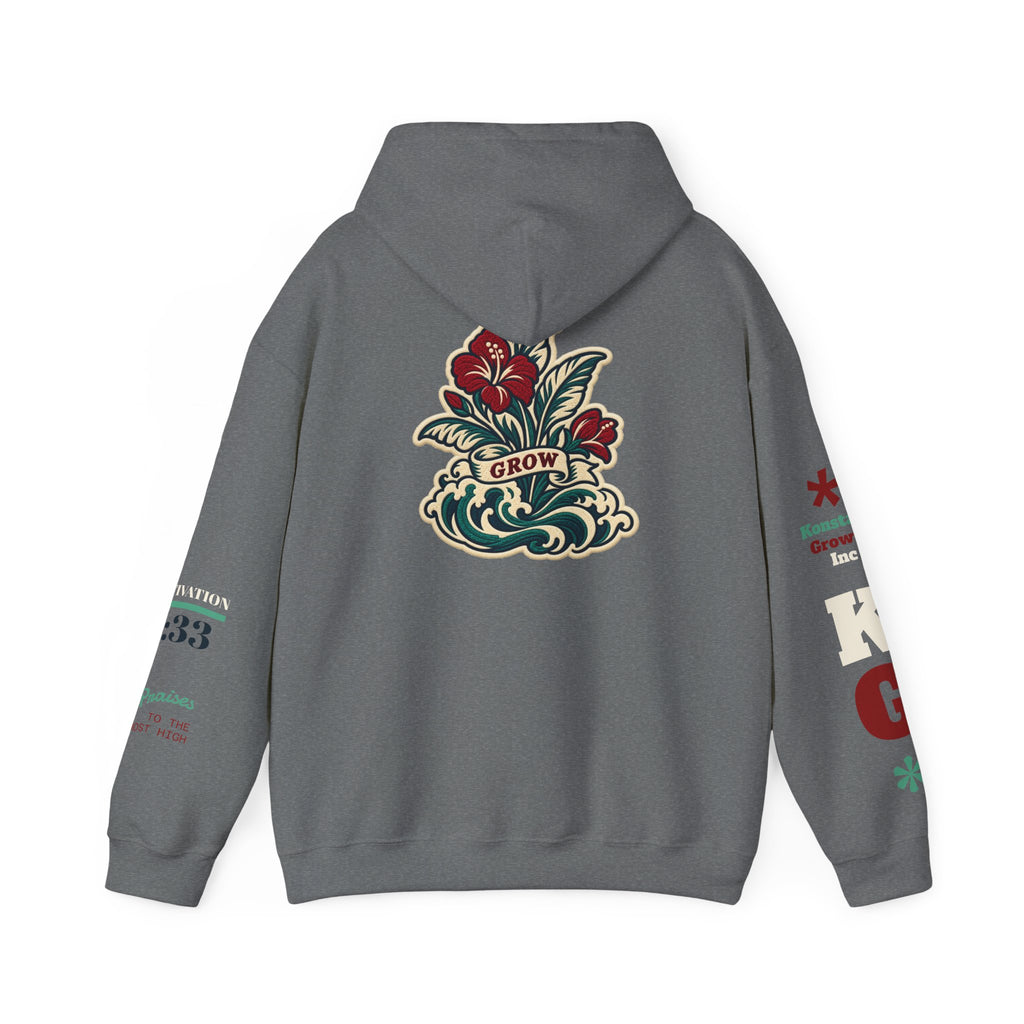 Copy of Hoodie - 'Divine Love' Graphic Hoodie with Vintage Bird & Floral Back Artwork
