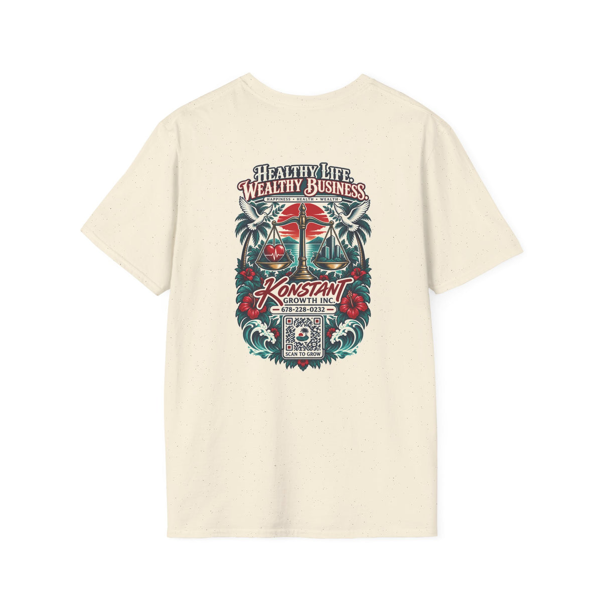 Konstant Growth 'Healthy Life, Wealthy Business' T-Shirt