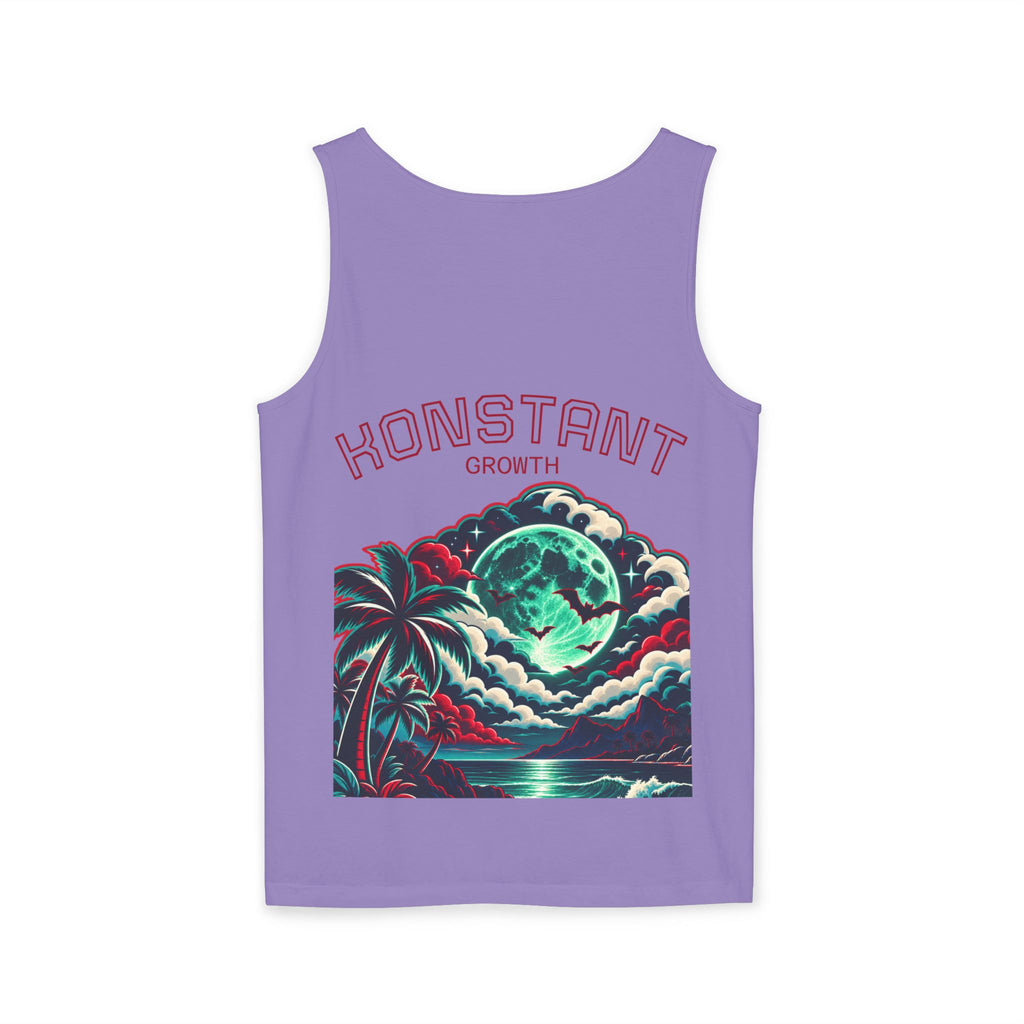Konstant Growth tropical moon illustration Tank Top | motivational graphic