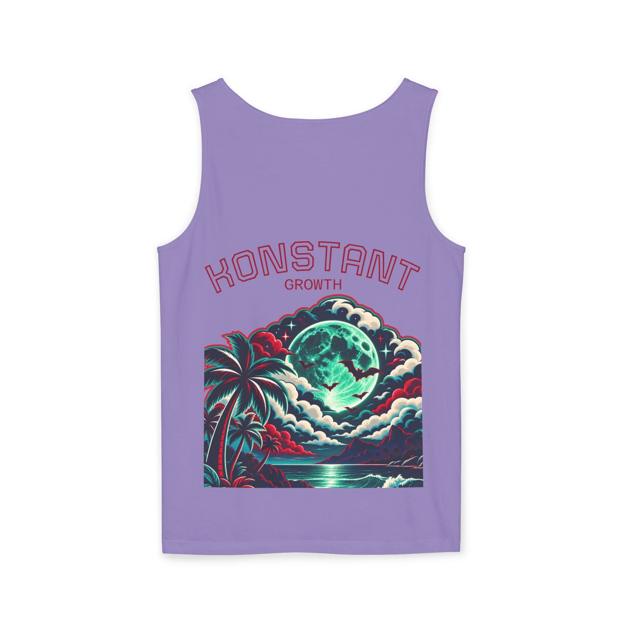 Konstant Growth tropical moon illustration Tank Top | motivational graphic