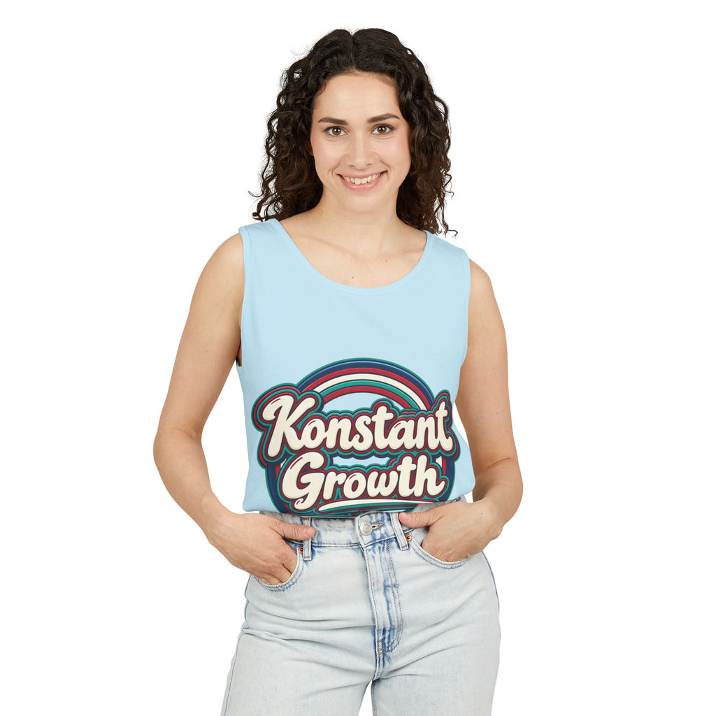 Konstant Growth tropical moon illustration Tank Top | motivational graphic