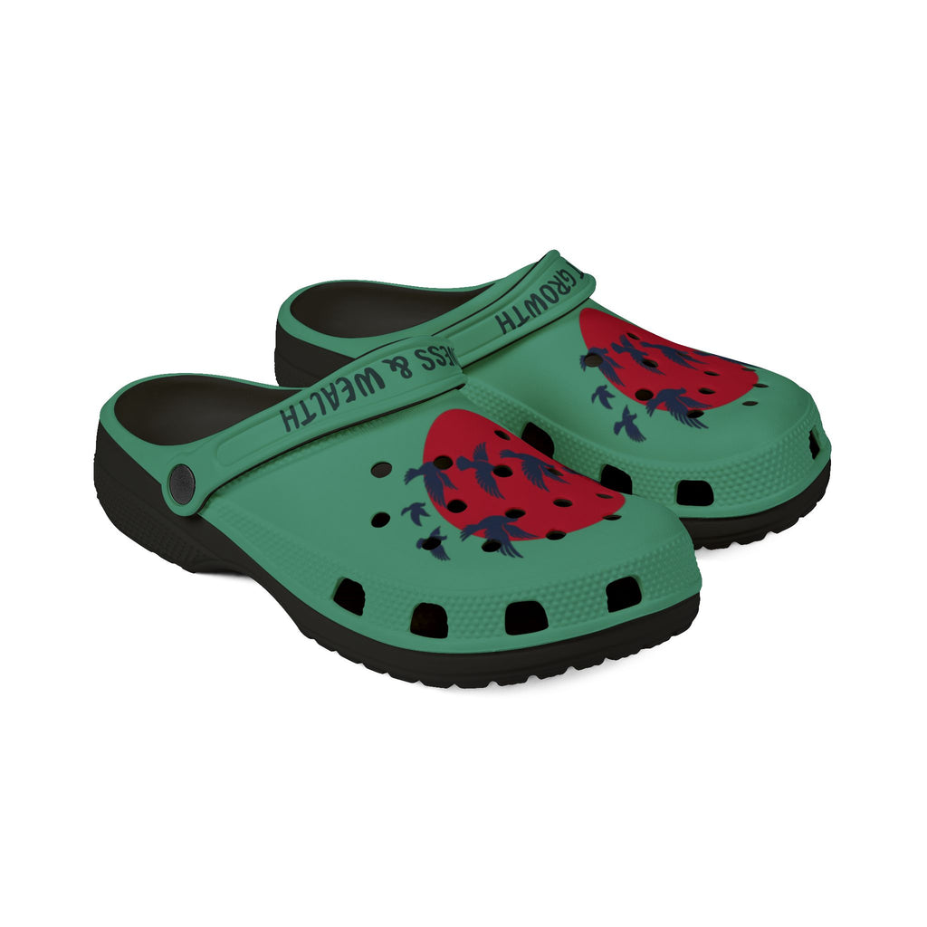 Strawberry Bird Illustration Clogs | EVA Foam Rubber Shoes