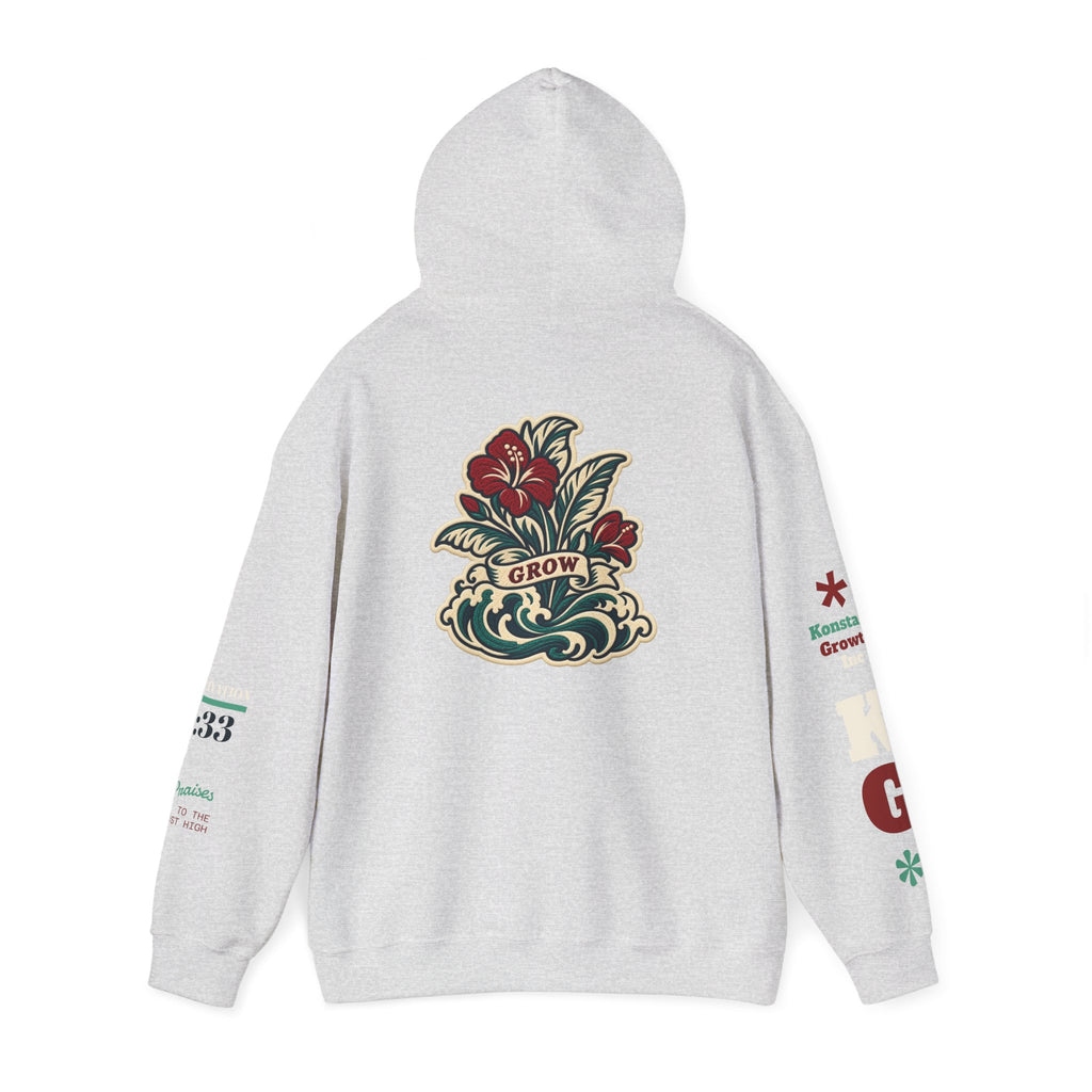 Copy of Hoodie - 'Divine Love' Graphic Hoodie with Vintage Bird & Floral Back Artwork