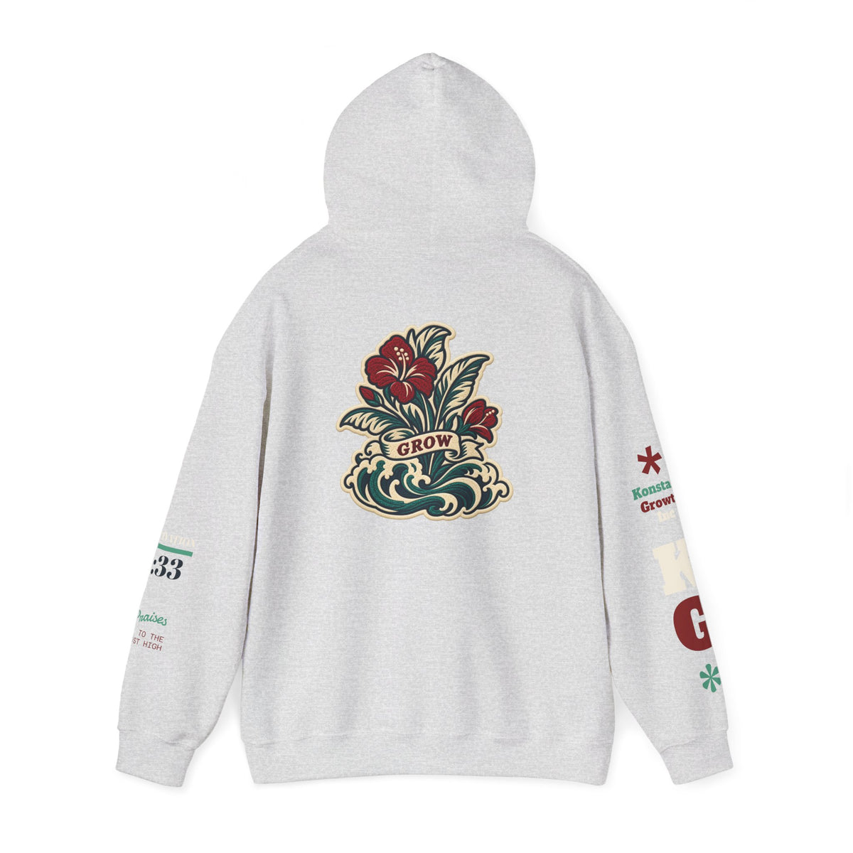 Copy of Hoodie - 'Divine Love' Graphic Hoodie with Vintage Bird & Floral Back Artwork