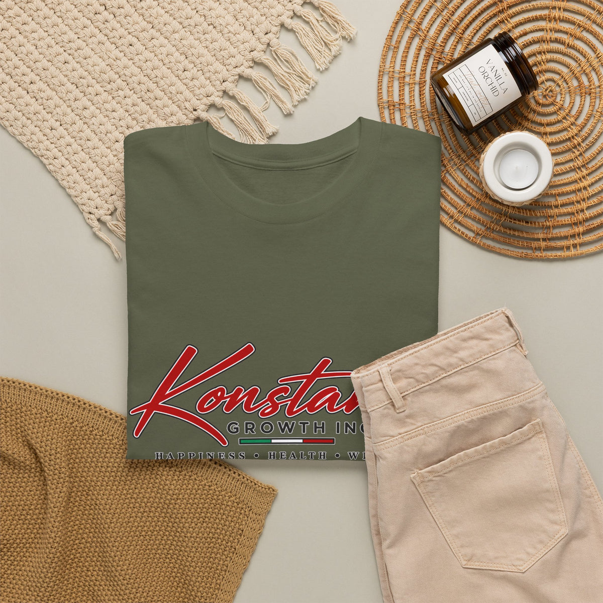 Konstant Growth Inc. Tee — Retro Car & Palm Beach Graphic T-Shirt