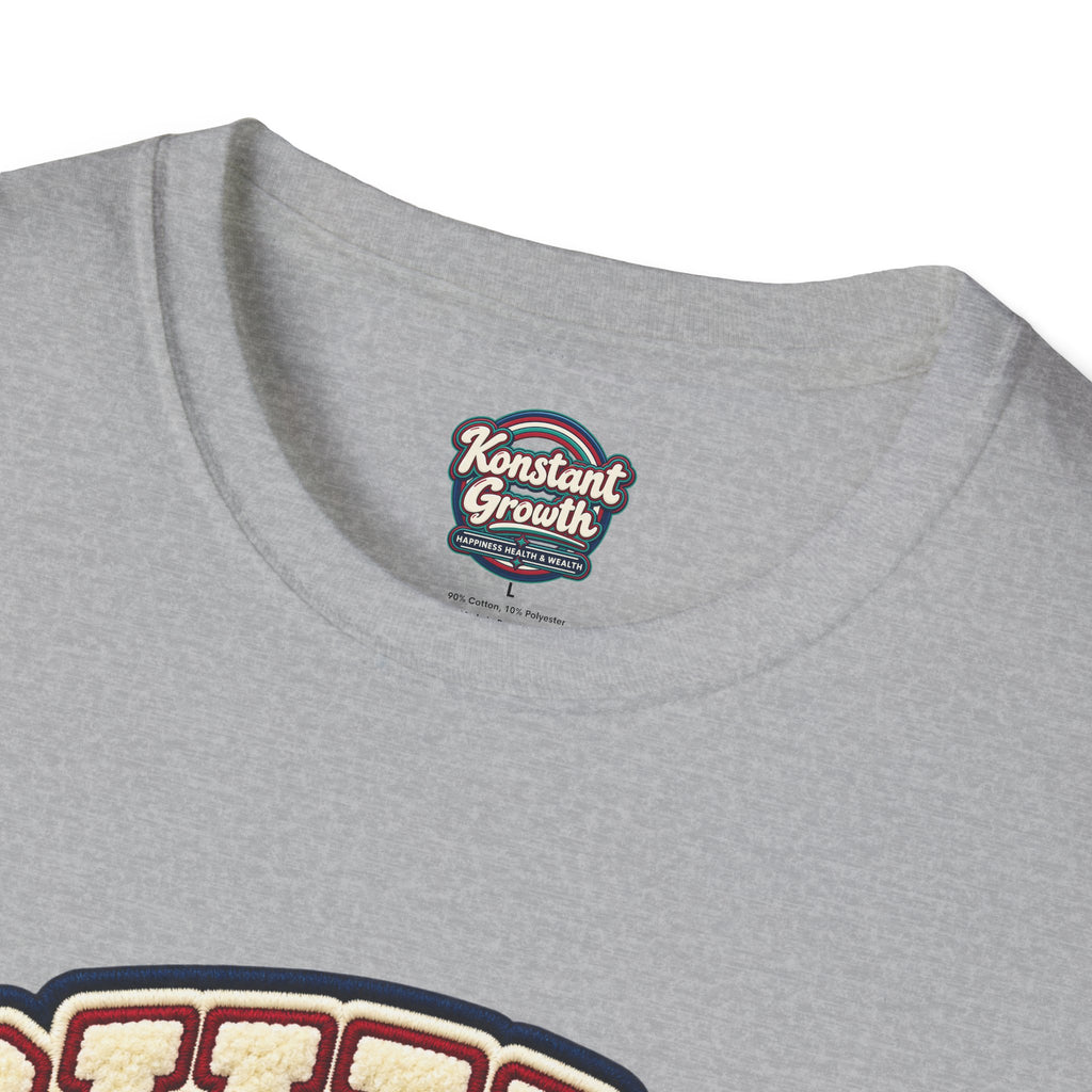 Build City Tee — Retro ‘BUILD’ Graphic T-Shirt with Coastal Cityscape Back Print