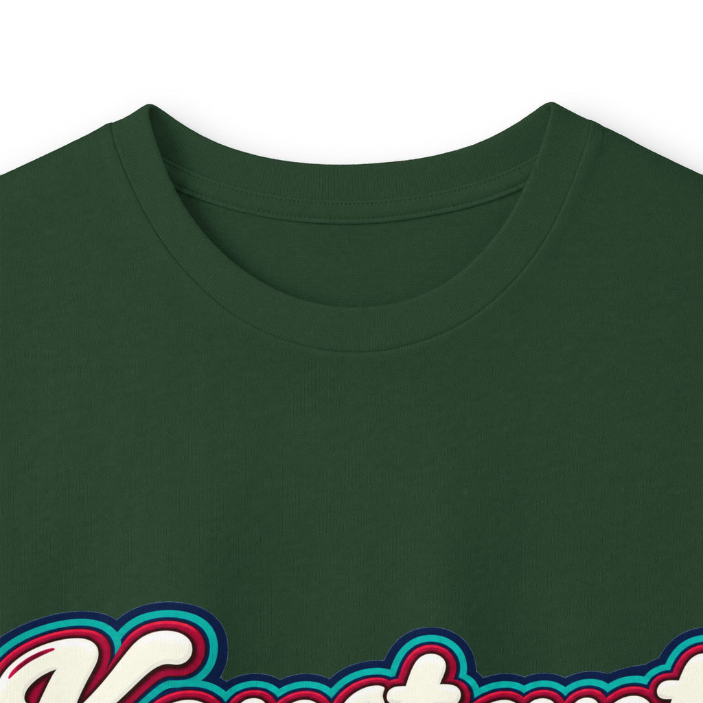 Konstant Growth Script Long Sleeve Tee | Retro Palm Sunset Beach Graphic
