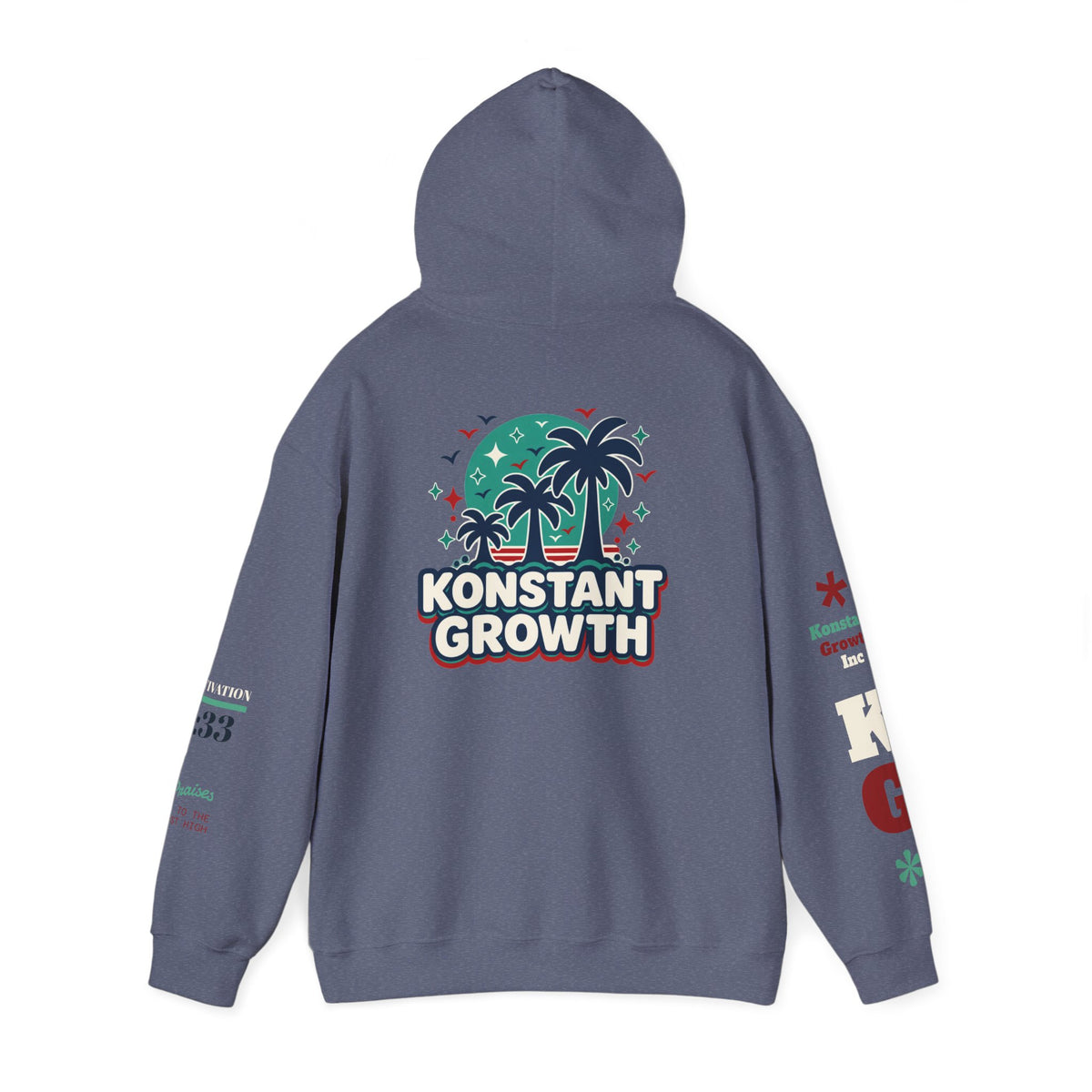 Konstant Growth Hoodie — Retro Palm Tree Graphic Sweatshirt
