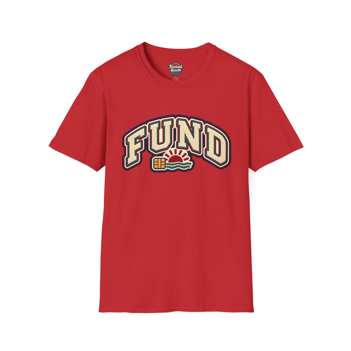 Fund & Grow Graphic T-Shirt — Retro Surf Floral Design Printify