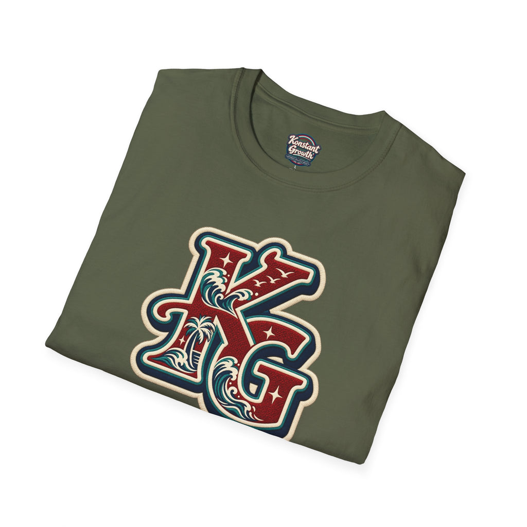 Eclipse Crest T-Shirt — Vintage Floral KG Logo