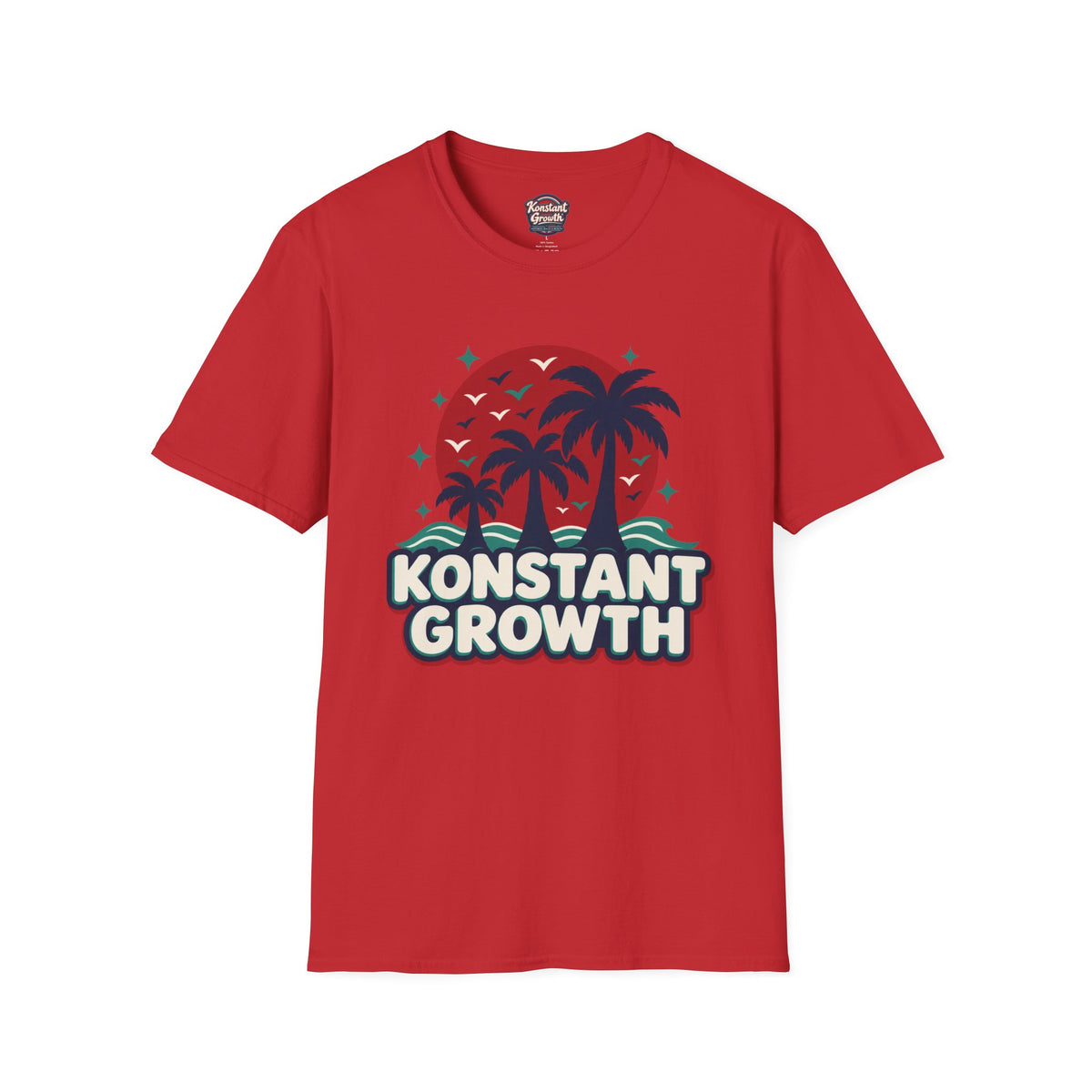Konstant Growth Graphic T-Shirt — Retro Palm Beach / Atlanta Vibes Printify