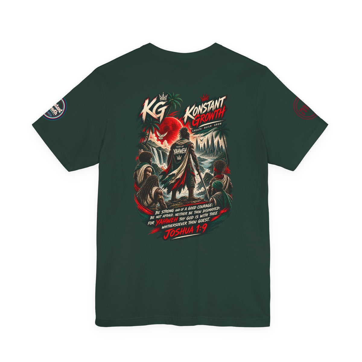 Konstant Growth Logo Tee | Joshua 1:9 Inspirational Fear Of Yahweh