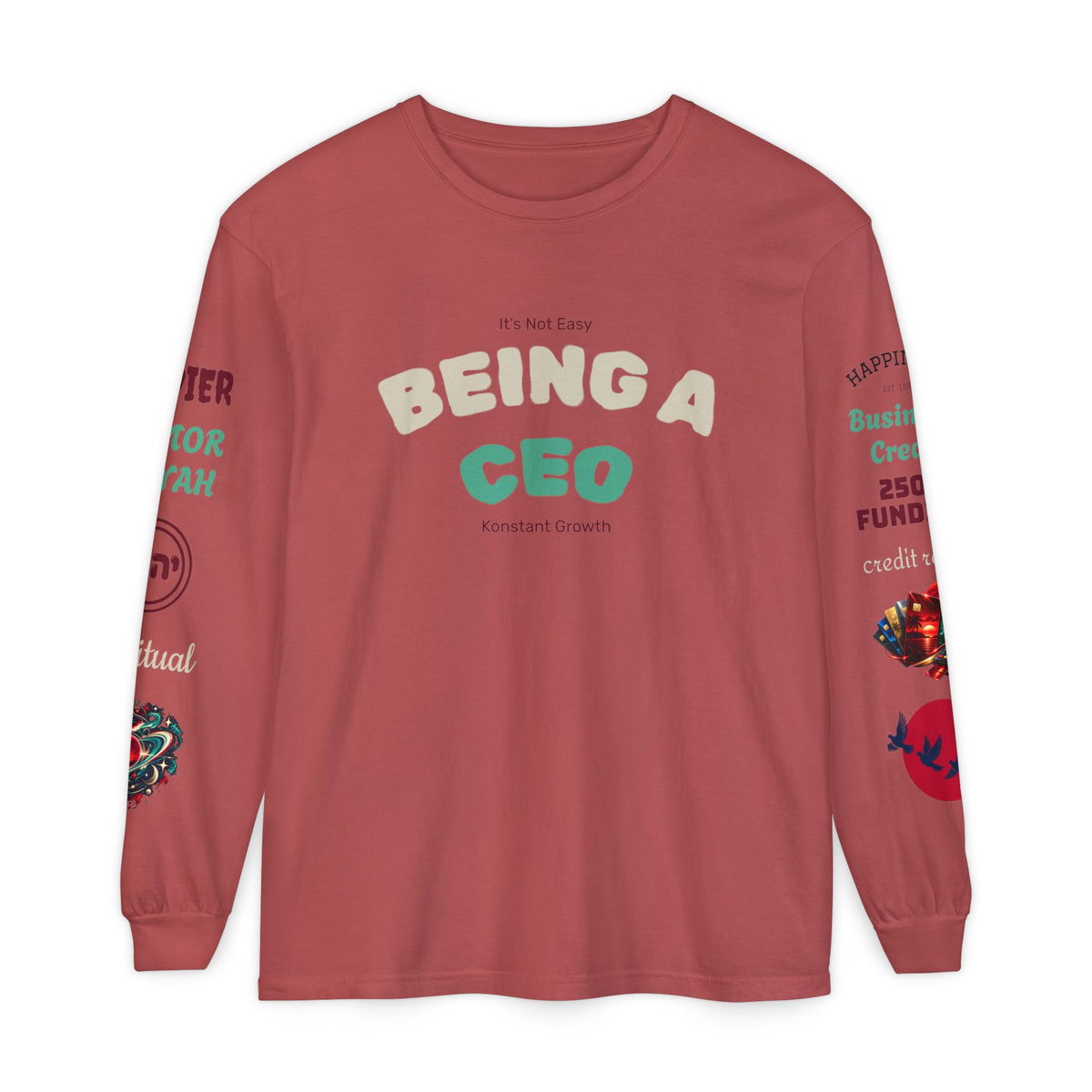 Konstant Growth Vintage Wash Long Sleeve | Premium Entrepreneur T-Shirt