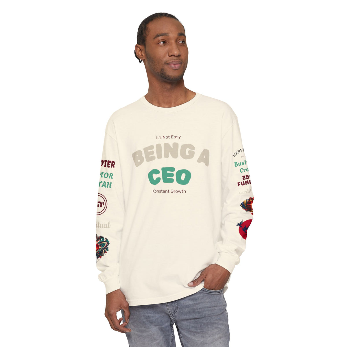 Konstant Growth Vintage Wash Long Sleeve | Premium Entrepreneur T-Shirt