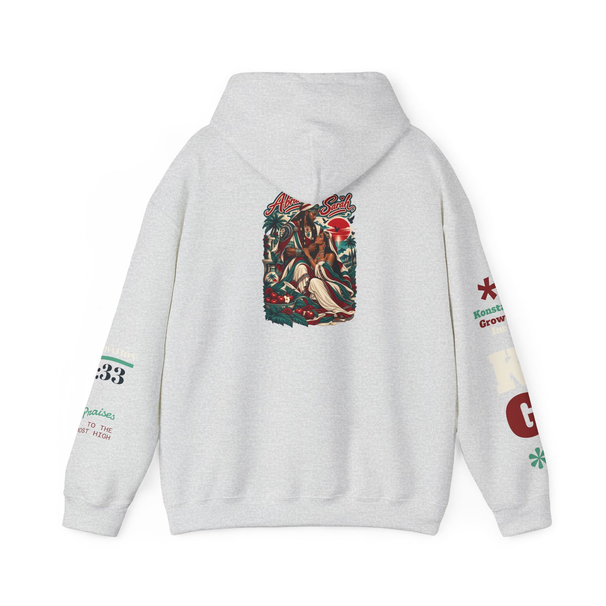Divine Love Graphic Hoodie — Vintage Bird & Floral Artwork Printify