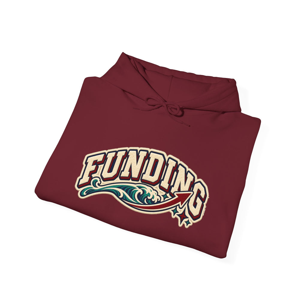 Funding Crewneck Hoodie — "Clean Build Fund" Graphic Pullover