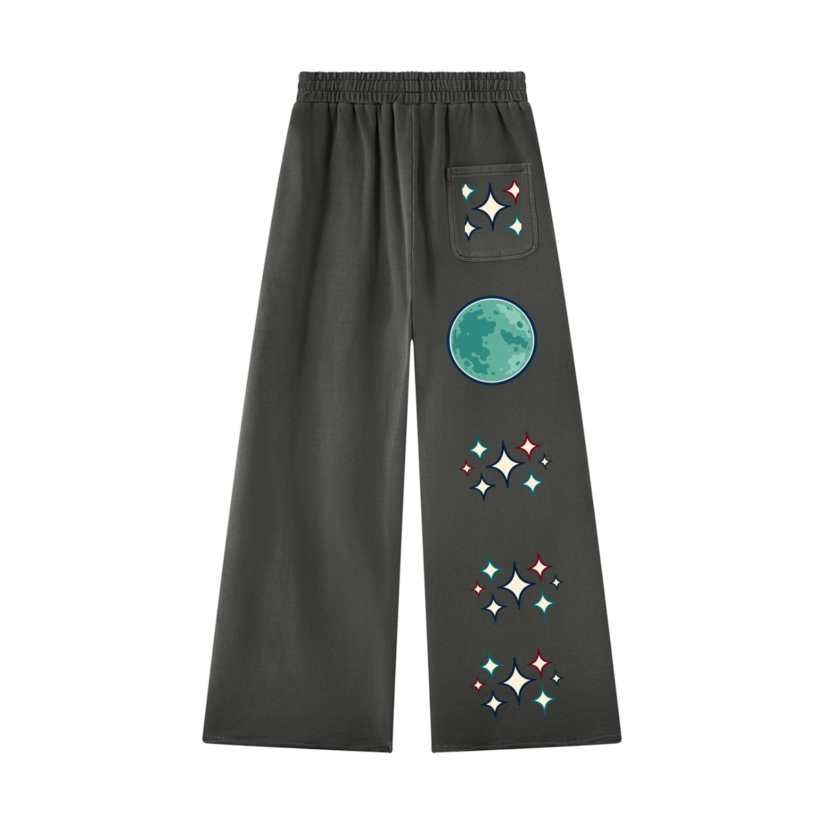 Unisex Vintage Wash Raw Edge Sweatpants ODMPOD