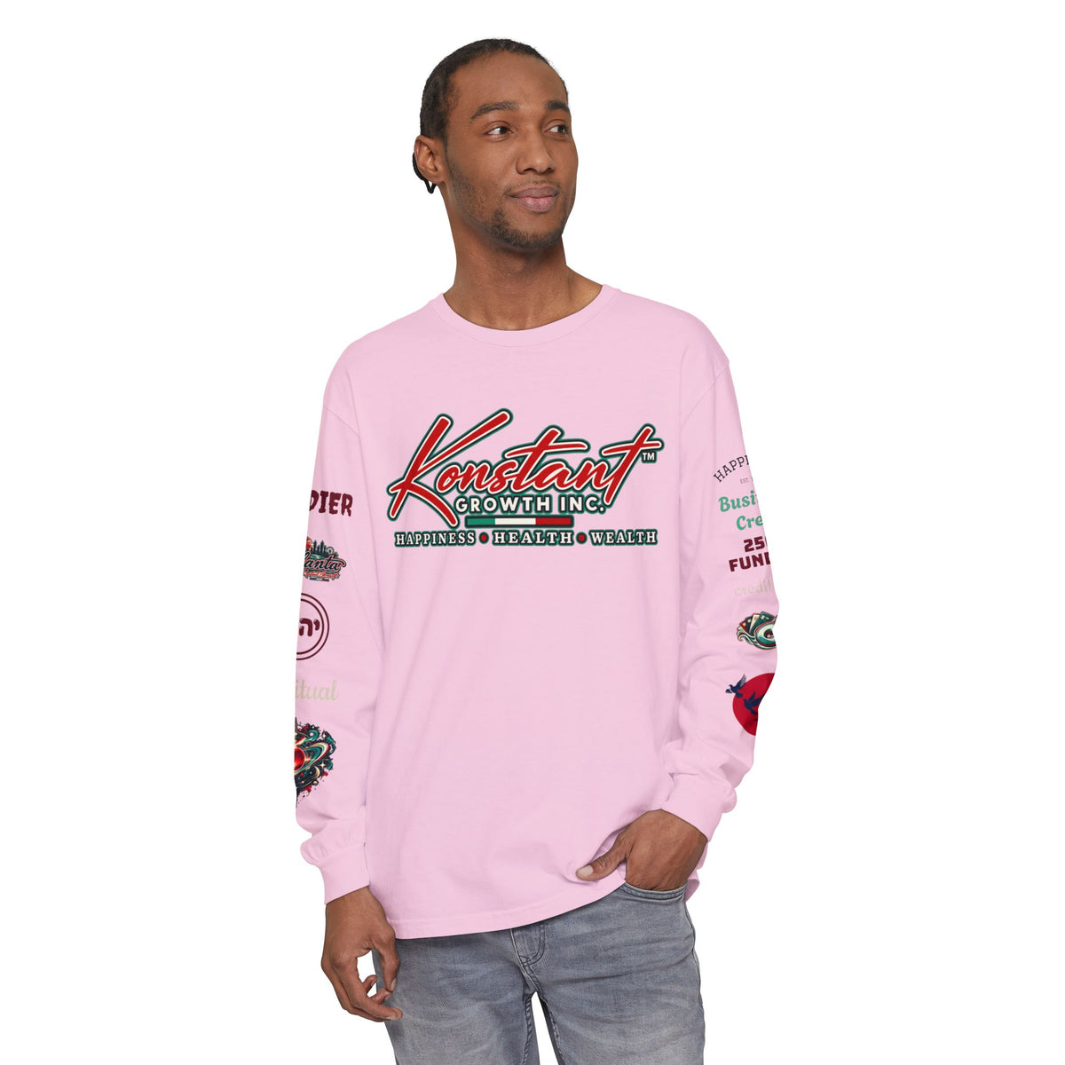 Konstant Growth Long Sleeve T-Shirt — Tropical Palm Surf Graphic