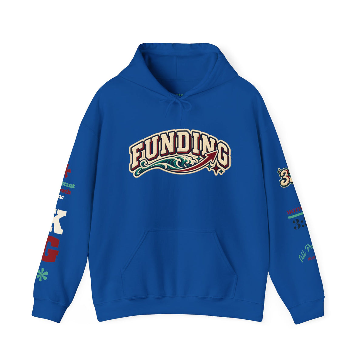 Funding Crewneck Hoodie — "Clean Build Fund" Graphic Pullover Printify