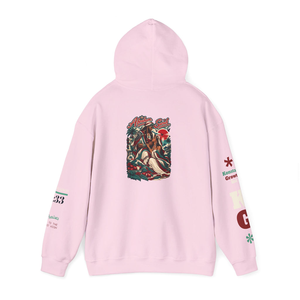 Hoodie - 'Divine Love' Graphic Hoodie with Vintage Bird & Floral Back Artwork