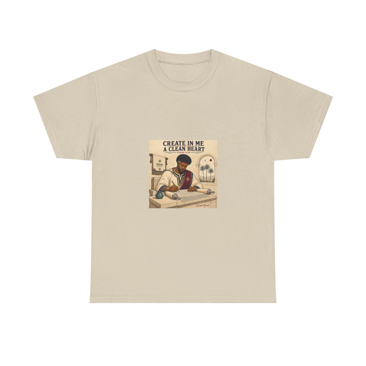 Create in Me a Clean Heart — David Collection Heavy Cotton Tee