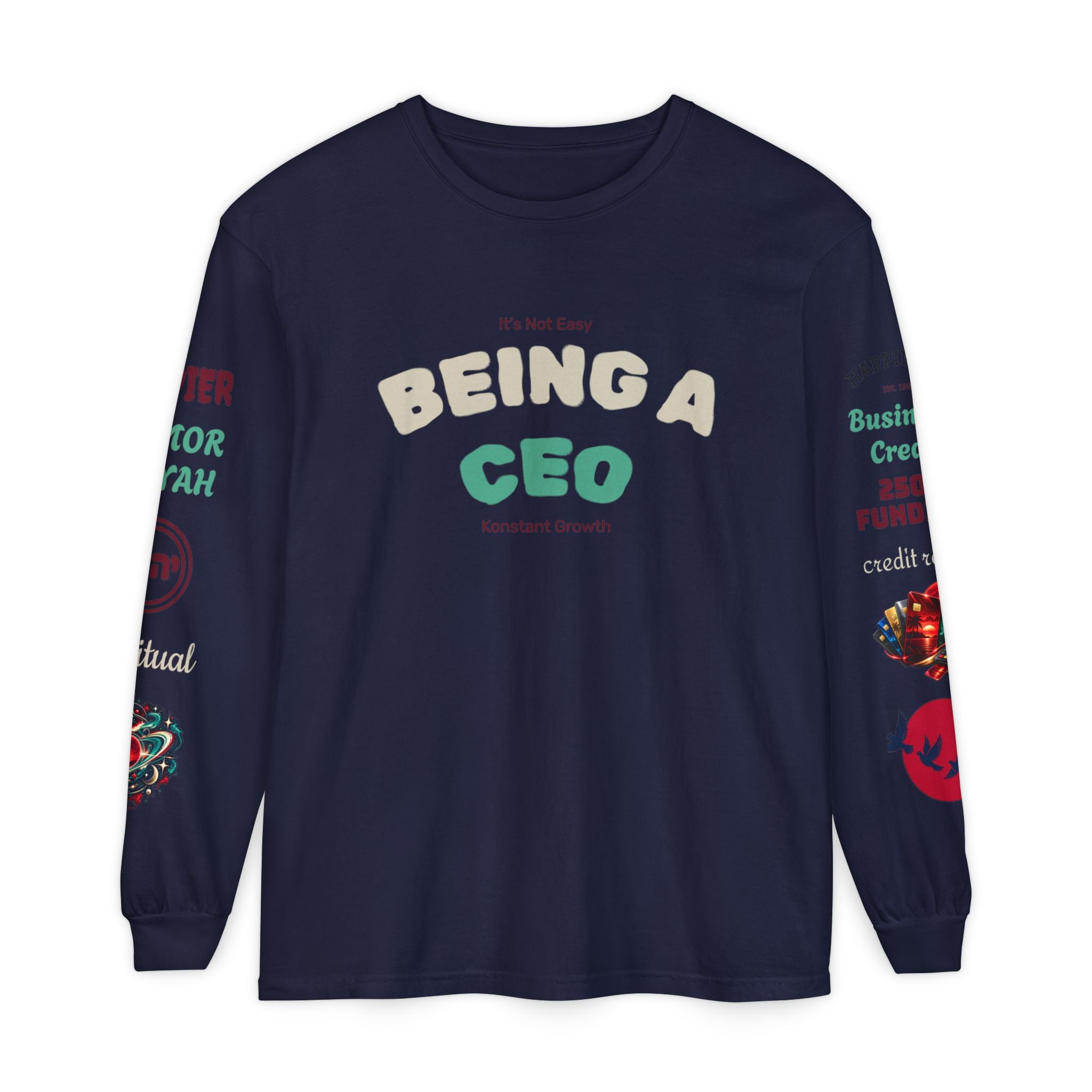 Konstant Growth Vintage Wash Long Sleeve | Premium Entrepreneur T-Shirt