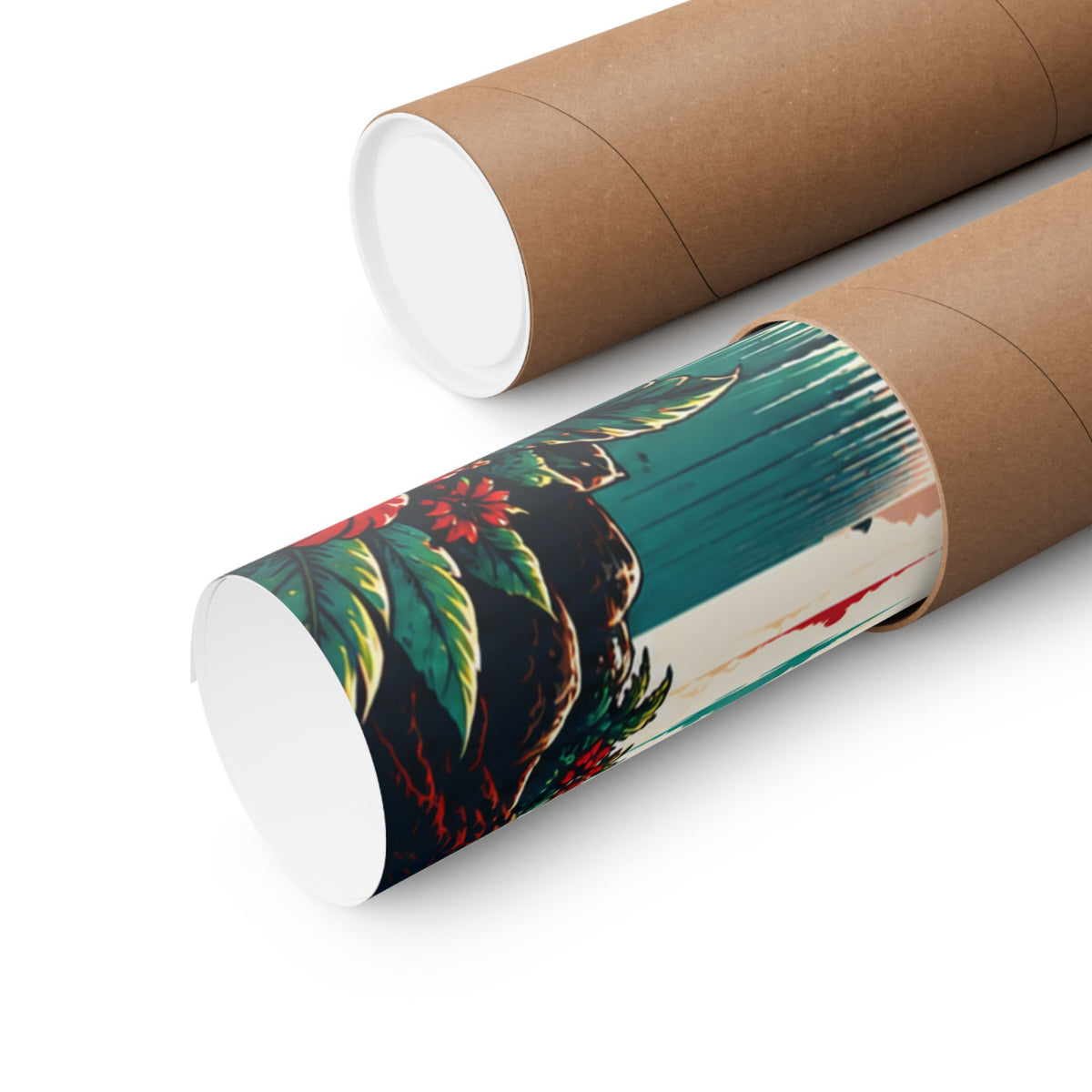 Tropical Sunset Beach Poster