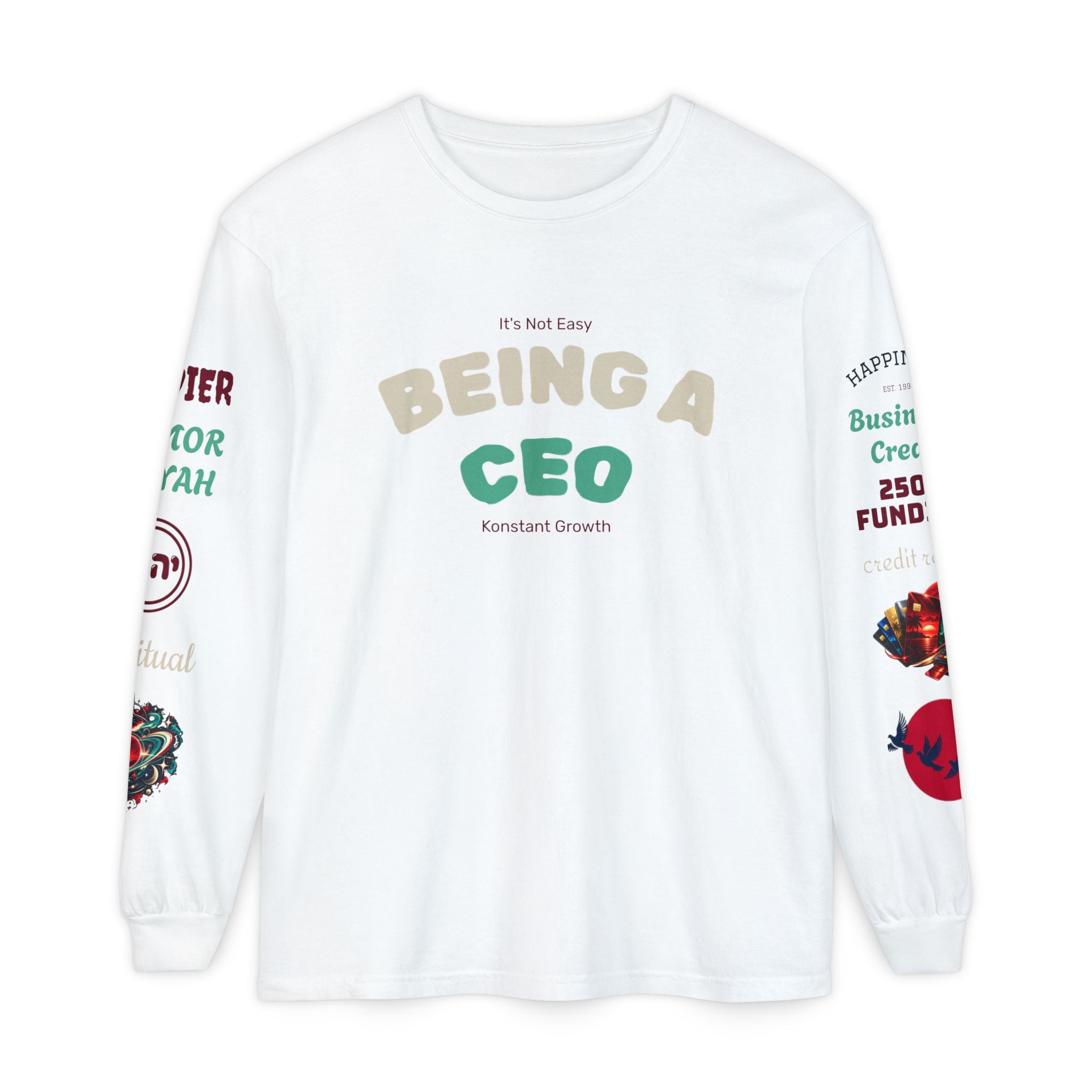Konstant Growth Vintage Wash Long Sleeve | Premium Entrepreneur T-Shirt