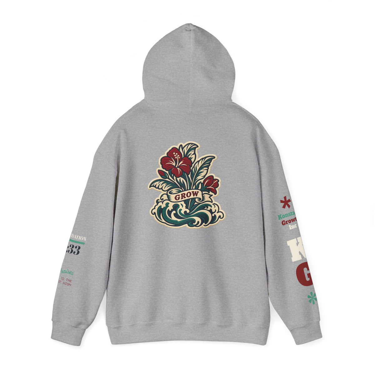 Copy of Hoodie - 'Divine Love' Graphic Hoodie with Vintage Bird & Floral Back Artwork