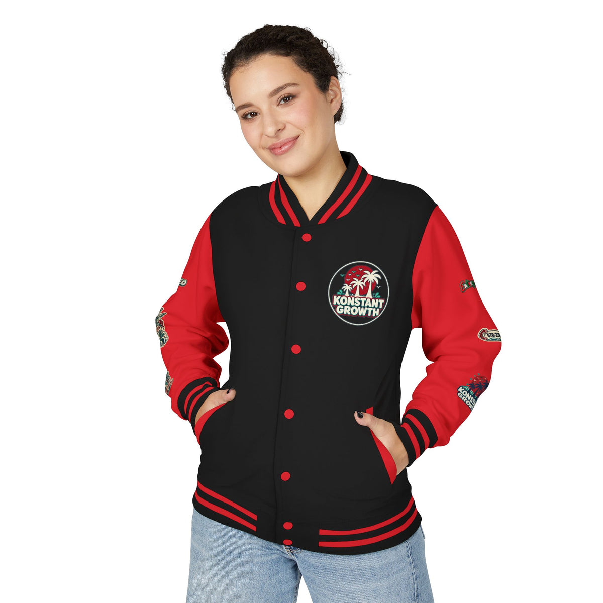 Konstant Growth Letterman Jacket Printify