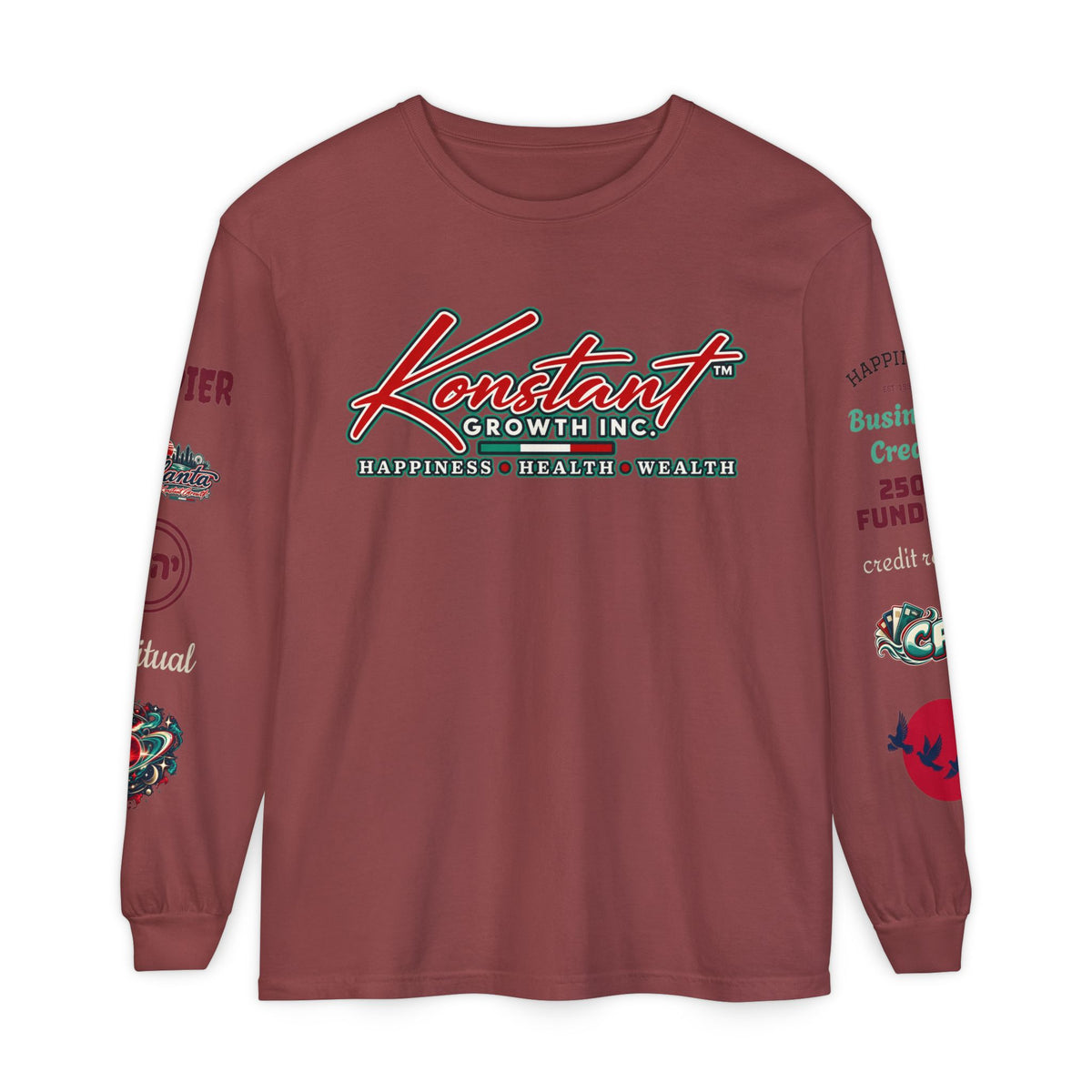 Konstant Growth Long Sleeve T-Shirt — Tropical Palm Surf Graphic