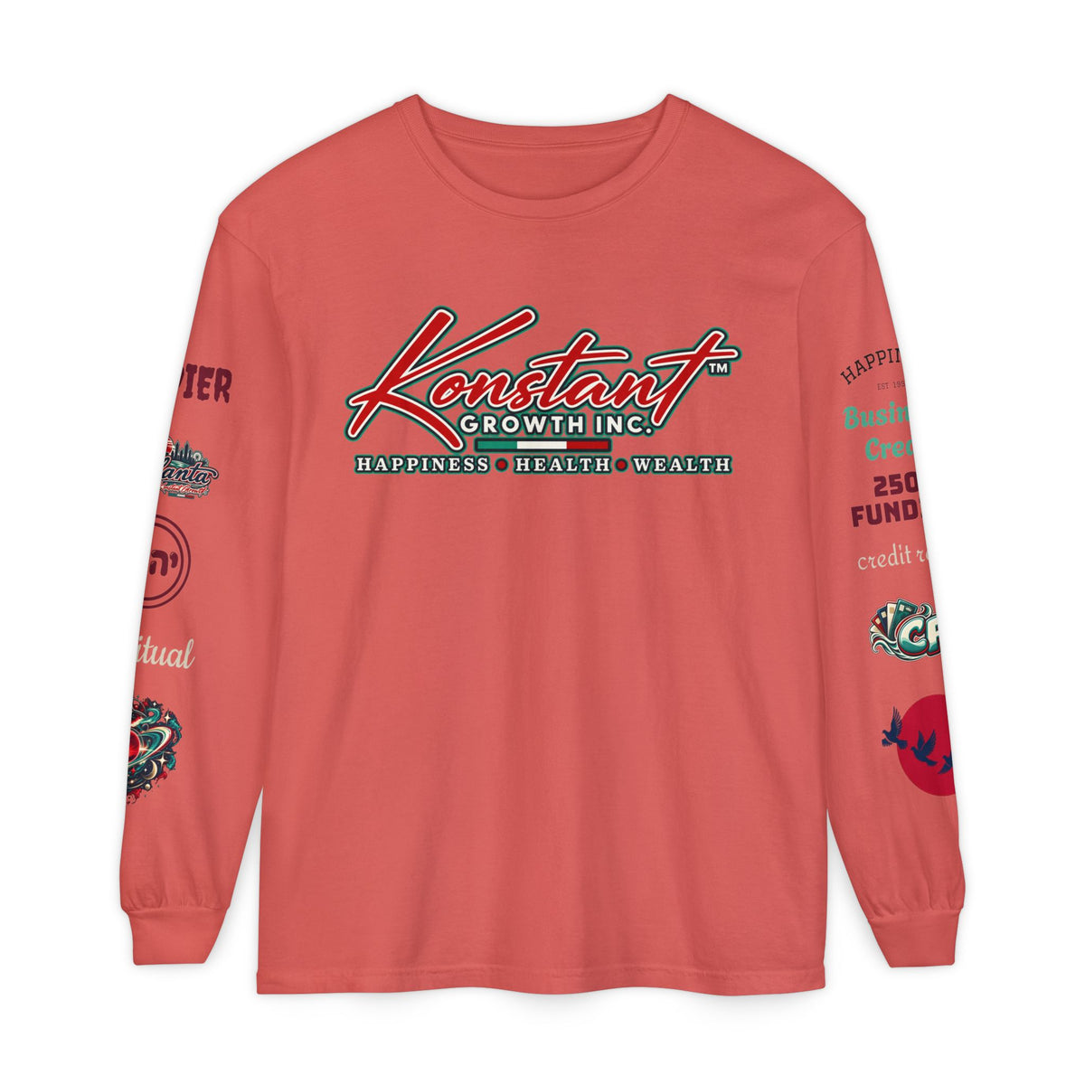 Konstant Growth Long Sleeve T-Shirt — Tropical Palm Surf Graphic