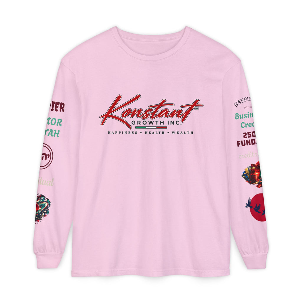 Konstant Growth Inc. Long Sleeve Tee — Tropical Moon Beach Graphic