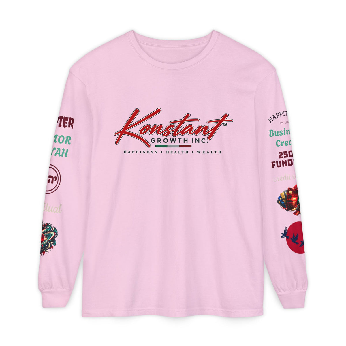 Konstant Growth Inc. Long Sleeve Tee — Tropical Moon Beach Graphic