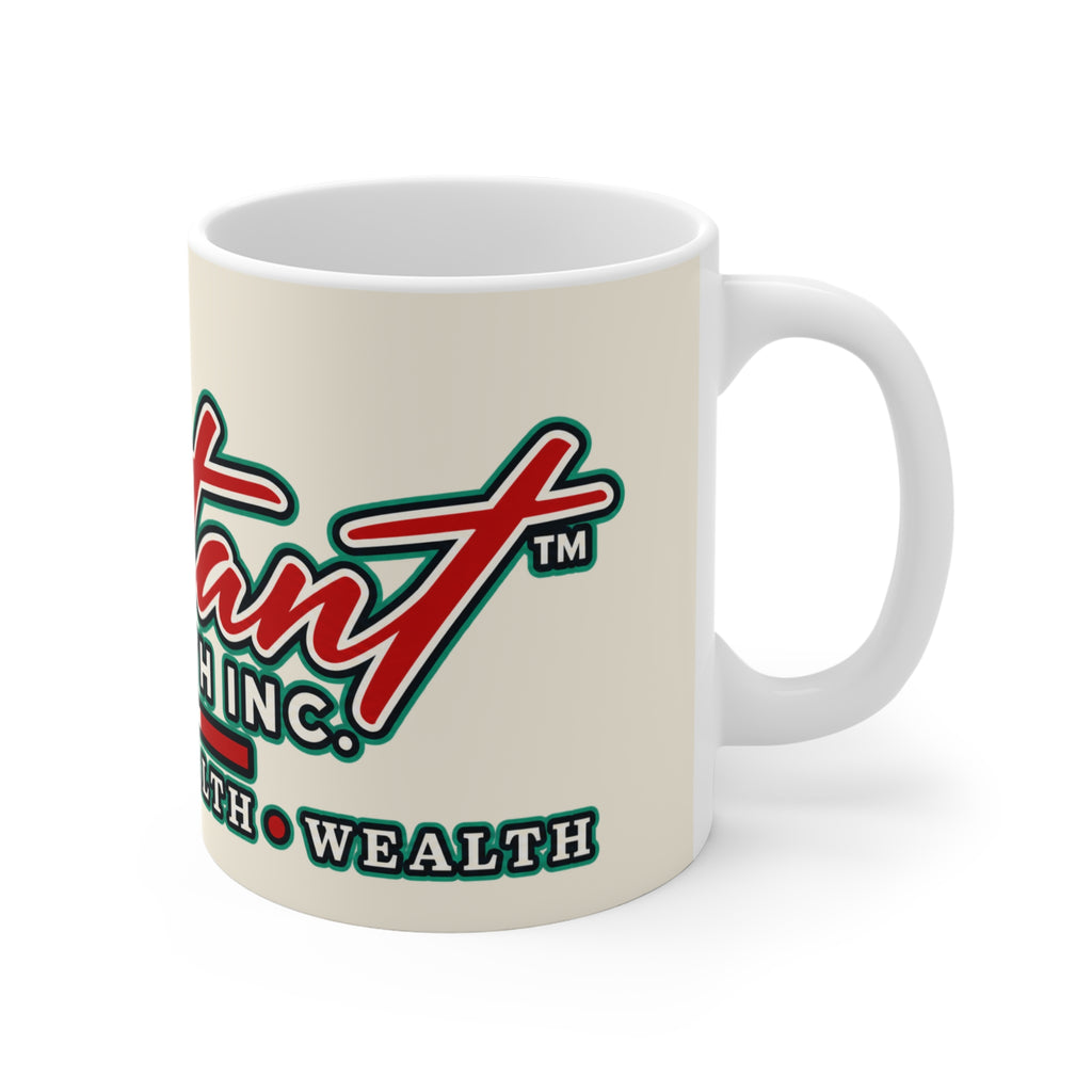 Constant Growth 11oz Coffee Mug — "Constant Growth in Progress" Inspirational Ceramic Mug
