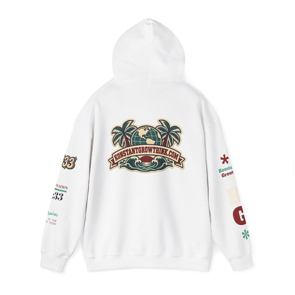 Clean Wave Hoodie — Graphic Palm-Globe Streetwear Hooded Sweatshirt