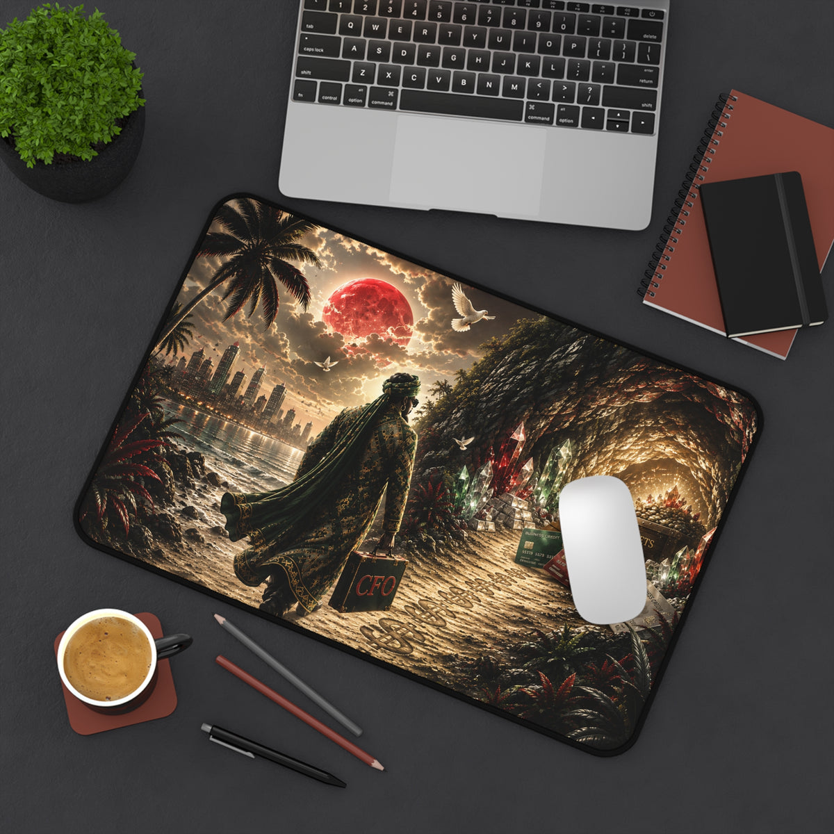 CFO Detective Noir Desk Mat | Executive CEO Office Accessory, Motivational Workspace Decor