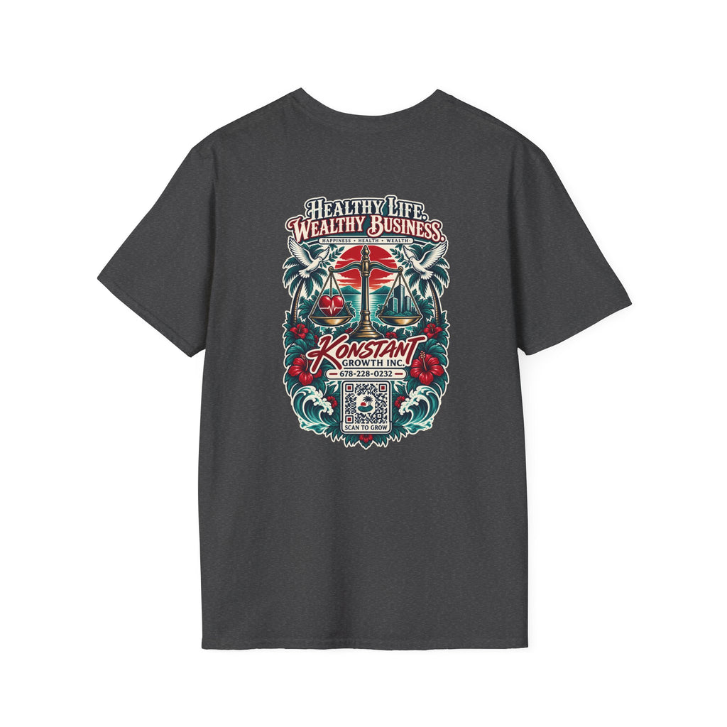 Konstant Growth 'Healthy Life, Wealthy Business' T-Shirt
