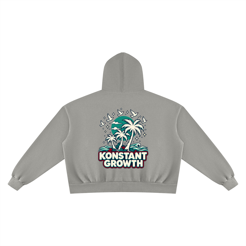 Unisex Vintage Wash Fleece Boxy Hoodie ODMPOD